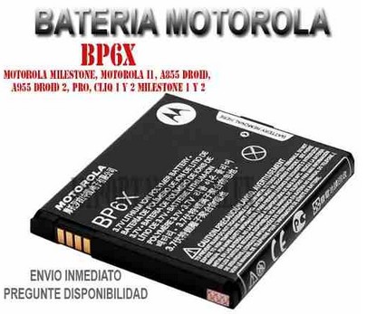 Bateria Pila Motorola Bp6x I1 A855 A955 Mb200 Cliq Dext Pro